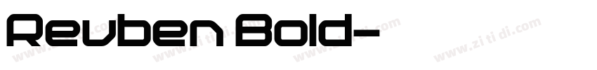 Reuben Bold字体转换